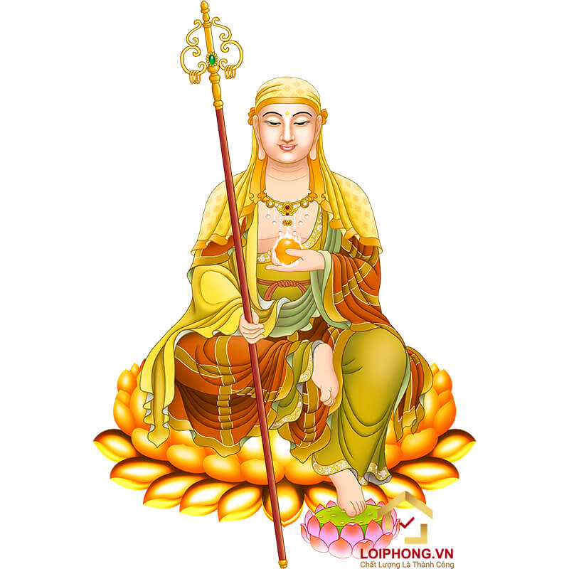 Tranh Địa Tạng Vương Bồ Tát đẹp mẫu số 47