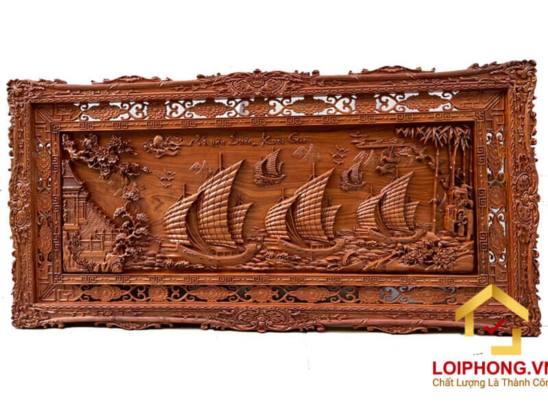 Tranh gỗ Thuận Buồm Xuôi Gió đẹp