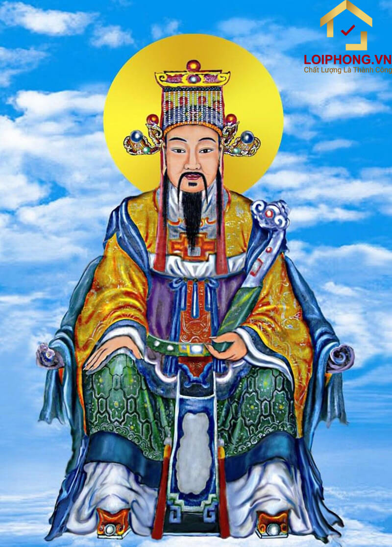 Tranh Ngọc Hoàng Thượng Đế đẹp mẫu số 01