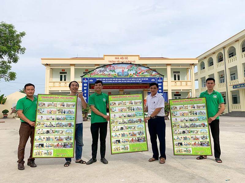 Nội dung tranh nhân quả giáo dục hành vi và đạo đức con người