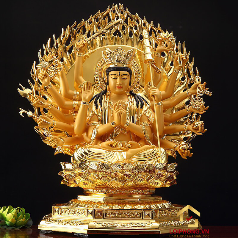 Tranh Phật Mẫu Chuẩn Đề đẹp số 10