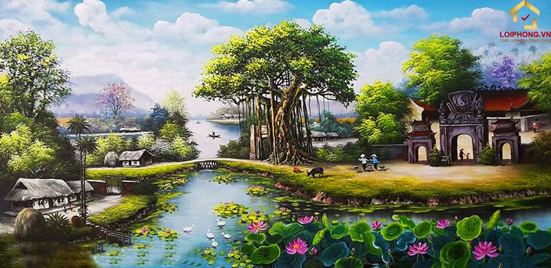 Tranh sơn dầu vẽ trên vải canvas ngày nay đang được ưa chuộng sử dụng