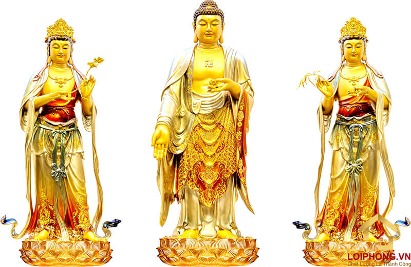 Tranh Tây Phương Tam Thánh mẫu 10