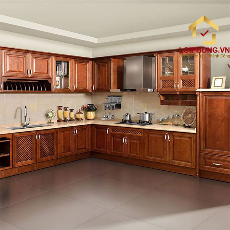 Tủ bếp gỗ với nhiều mức giá khác nhau cho bạn tham khảo