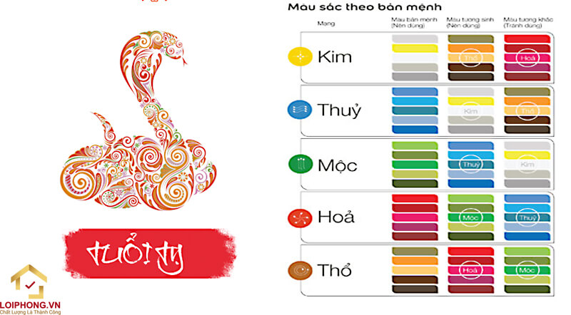 Chọn gam màu hợp với tuổi Rắn để giúp mang lại may mắn và tài lộc