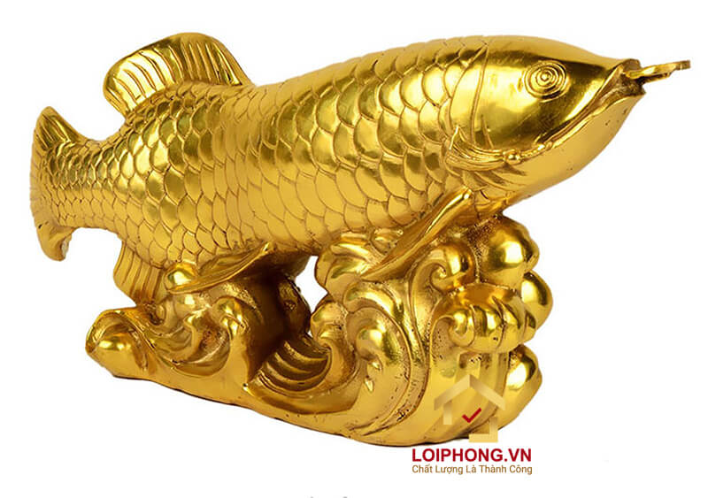 Trưng bày tượng cá chép hoá rồng giúp đạt được nhiều may mắn ở trong học tập, thi cử