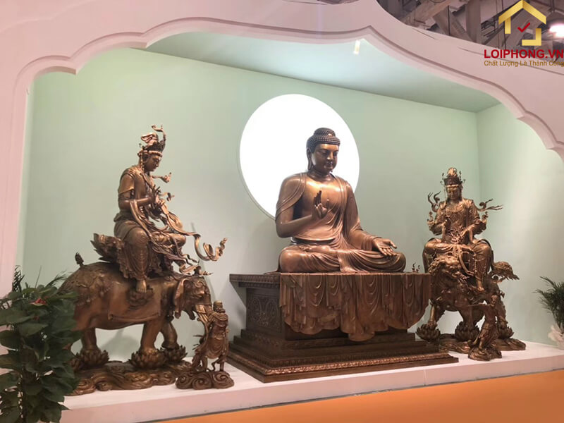 Mãu tượng Hoa Nghiêm Tam Thánh Đẹp số 03