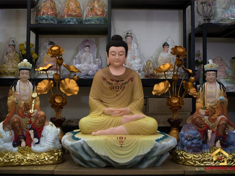 Tượng Hoa Tam Thánh bằng đá