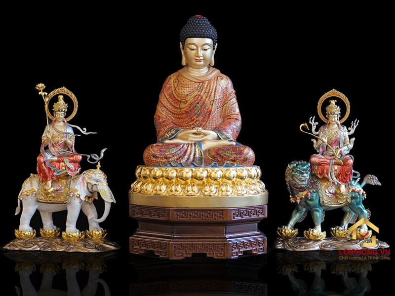 Mãu tượng Hoa Nghiêm Tam Thánh Đẹp số 01