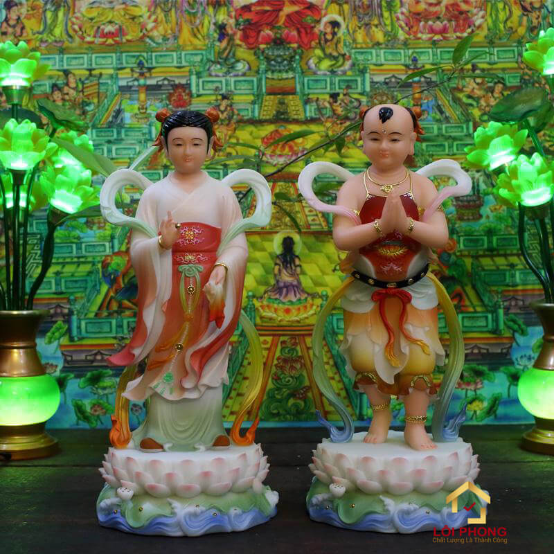 Tượng Tiên Đồng Ngọc Nữ là hình ảnh của 2 bé trai gái tài sắc