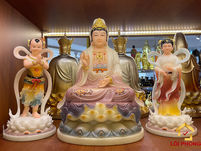 Mẫu tượng bằng đá có độ bền cao, thể hiện được sự sang trọng