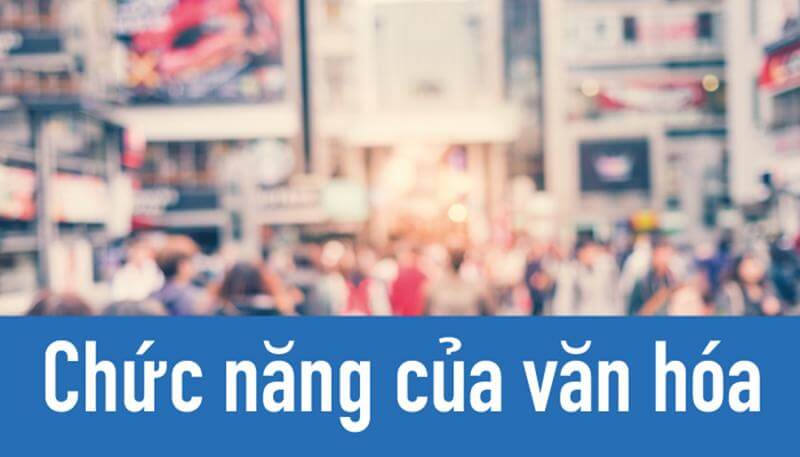 Chức năng của văn hóa