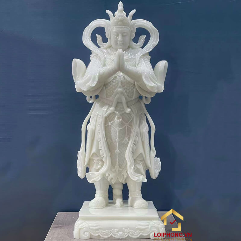 Tượng Vi Đà Hộ Pháp bằng đá đẹp mẫu 1