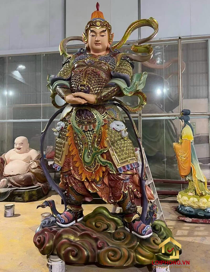 Tượng Vi Đà Hộ Pháp bằng composite
