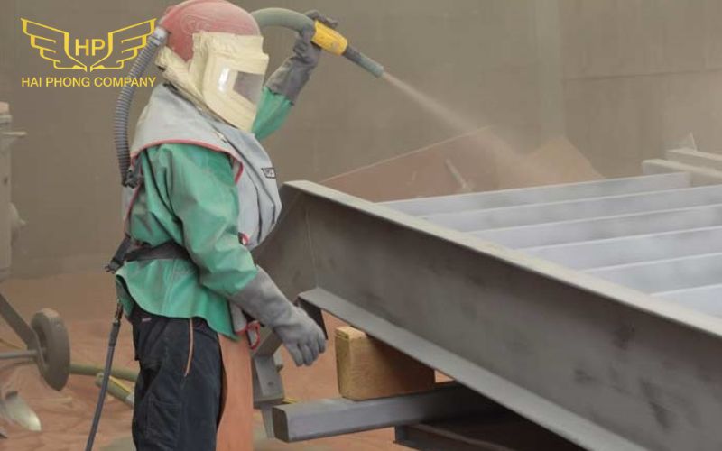 Phun cát inox (Sandblasting)