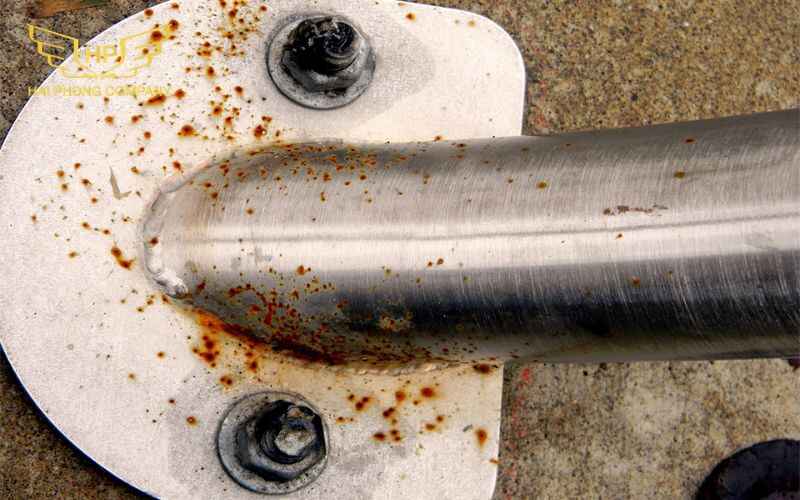 inox bị ố đen
