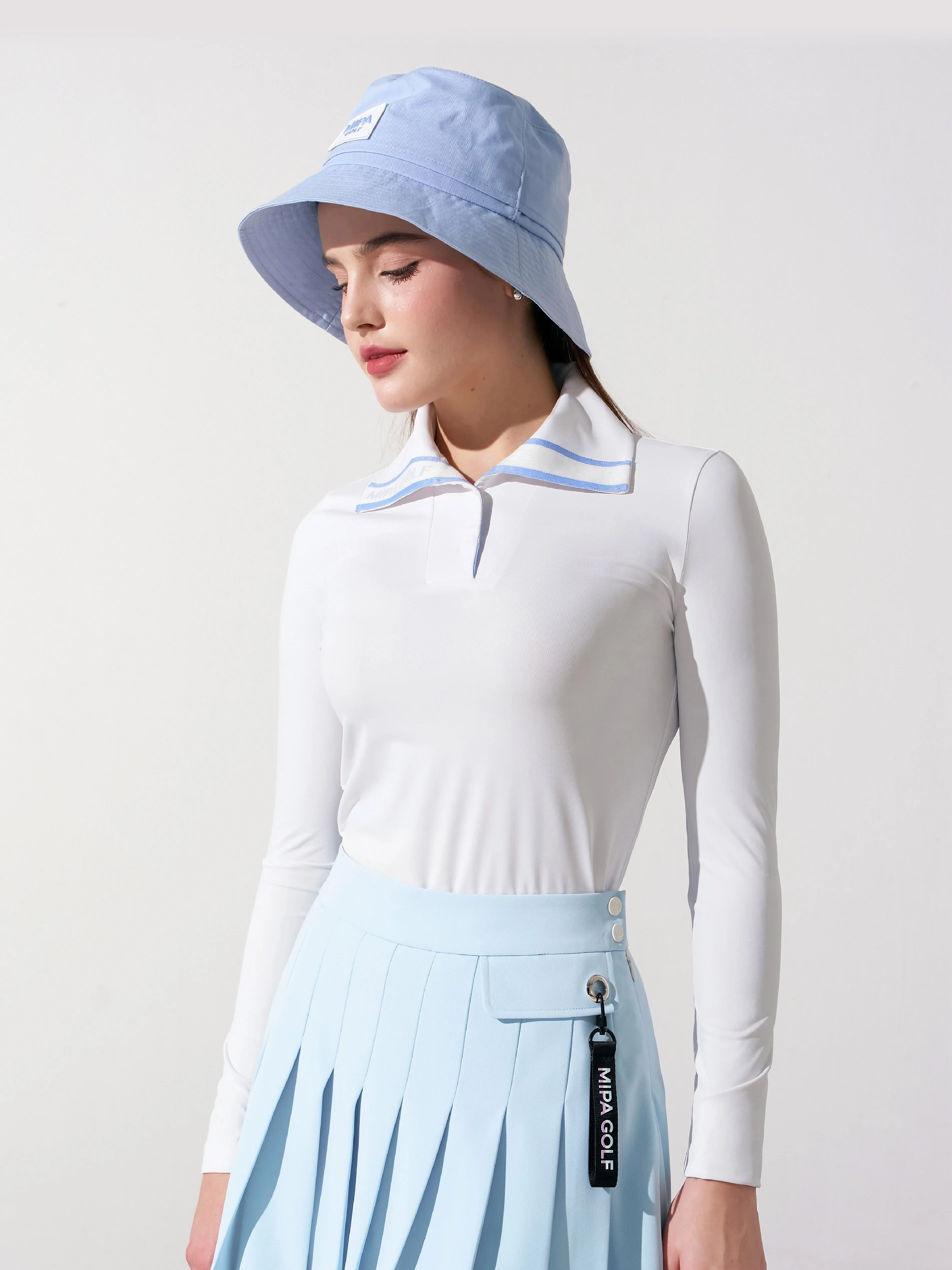 Women's sun protection long sleeve golf shirt