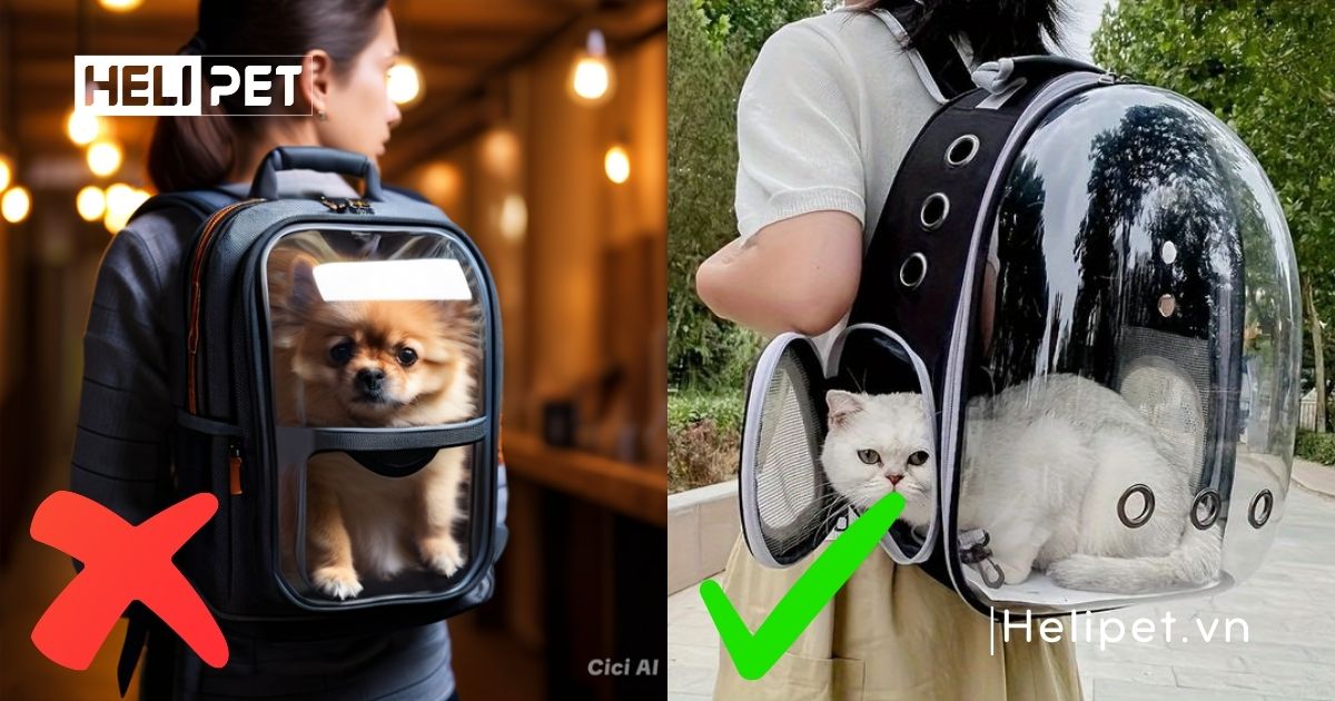 Balo vận chuyển chó mèo