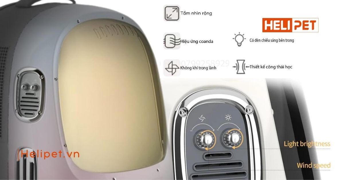 balo Petkit Breezy Dome 2 cho chó mèo