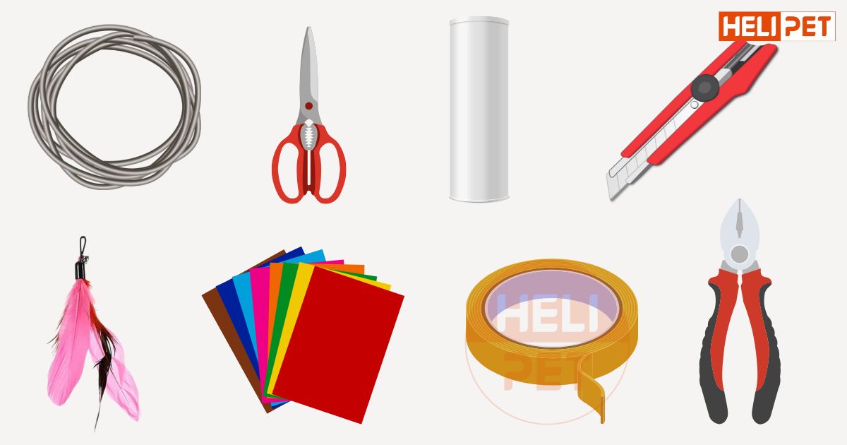 cách làm cần câu cho mèo