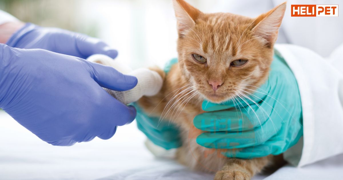 Cách nẹp chân cho mèo bị gãy