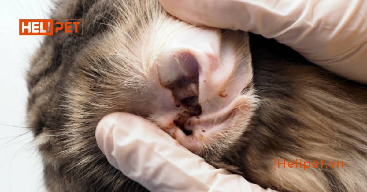 Cách trị viêm tai cho mèo