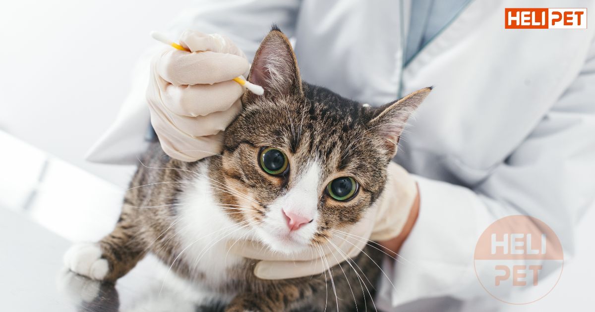 Dấu hiệu mèo bị rận tai