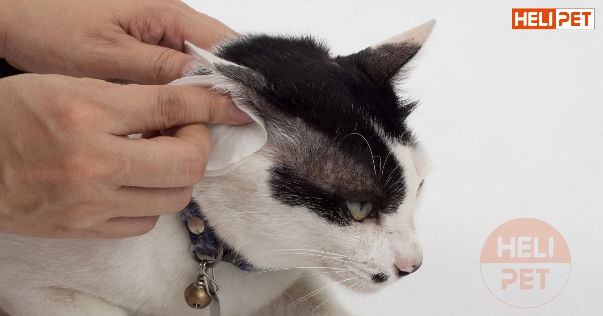 dấu hiệu mèo bị viêm tai