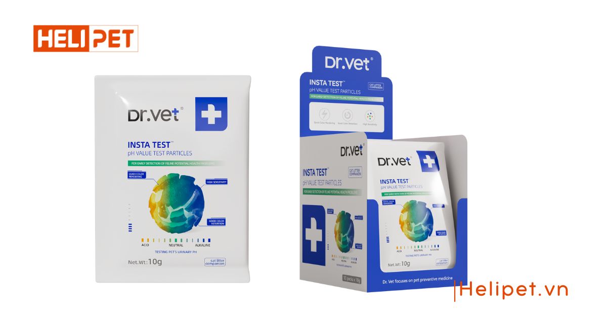 Hạt kiểm tra pH trong nước tiểu cho mèo
