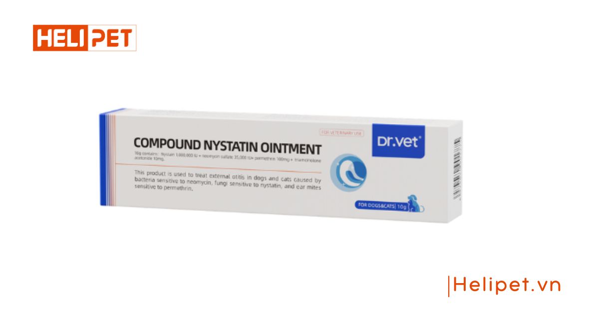 Thuốc mỡ chữa viêm tai, nấm tai cho chó mèo DR.VET