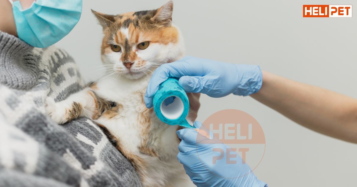 Mèo bị gãy chân