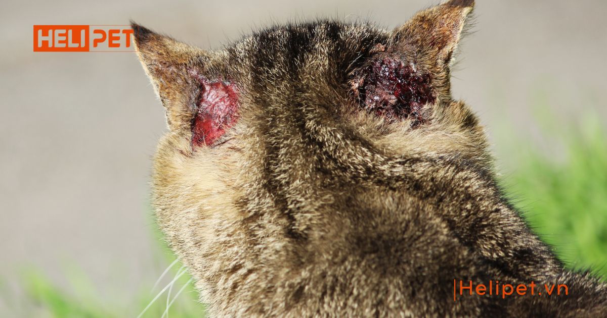 mèo bị ghẻ