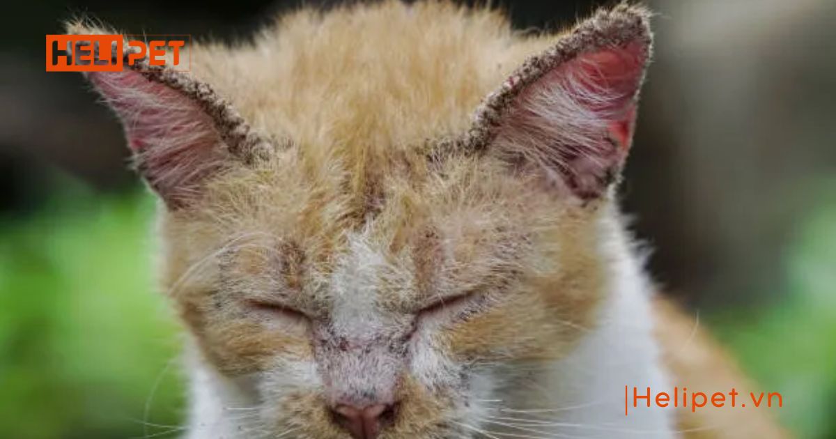 mèo bị ghẻ