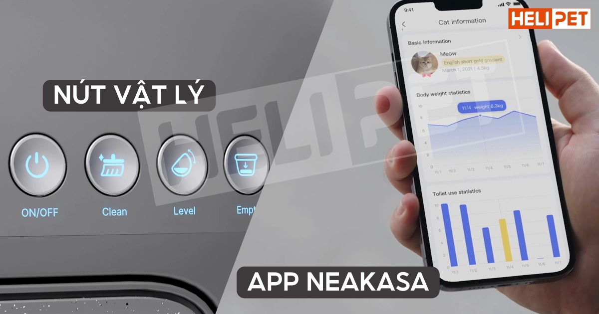 Máy dọn vệ sinh mèo Neakasa M1