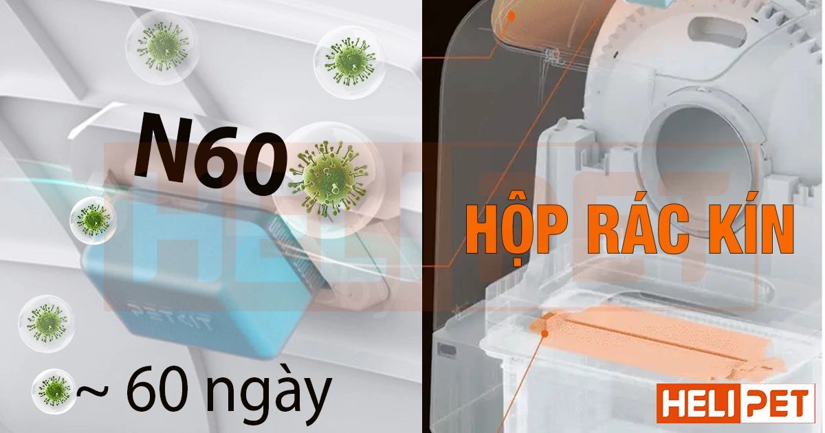 nhà vệ sinh cho mèo khử mùi