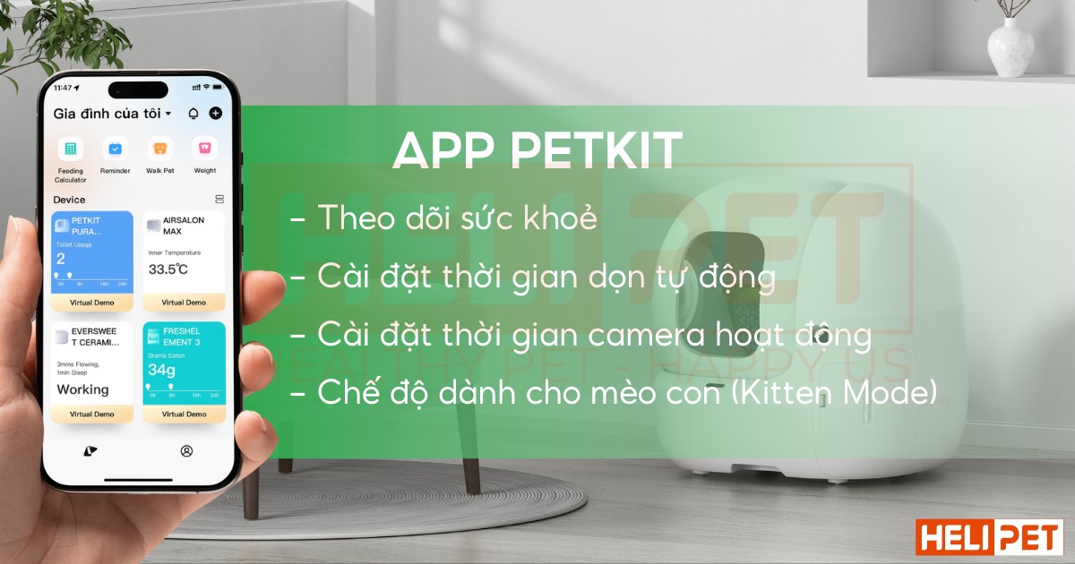Máy dọn vệ sinh mèo PETKIT PUROBOT MAX PRO