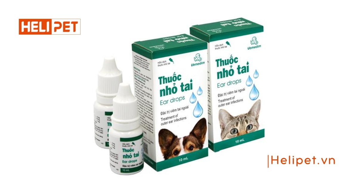 thuốc nhỏ tai cho mèo