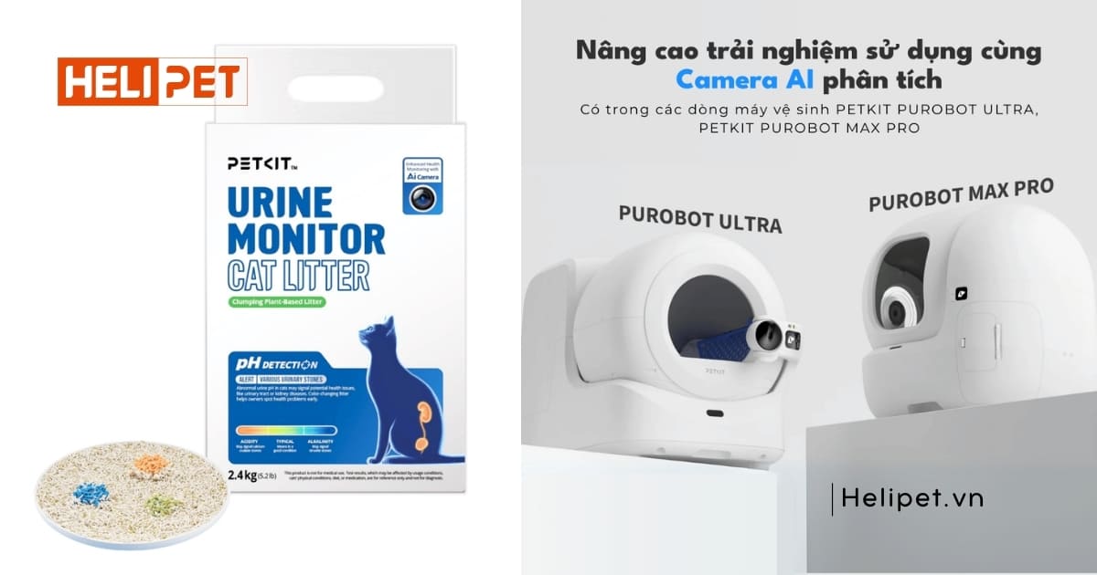 PETKIT Purobot Max Pro 2 nên được sử dụng kết hợp với cát mèo PETKIT