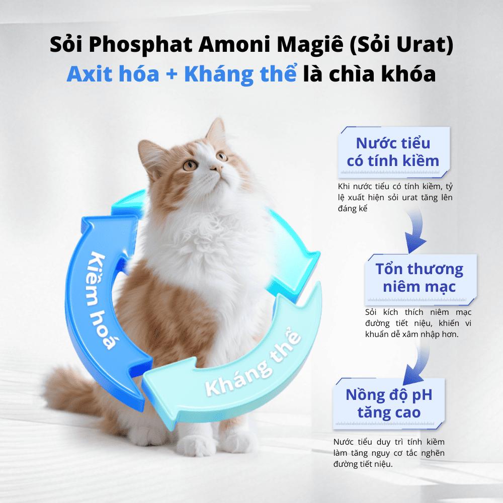 Tác hái của sỏi Phosphat Amoni Magie