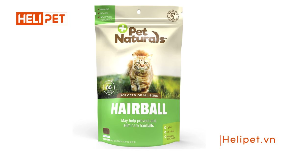 Viên tiêu búi lông cho mèo