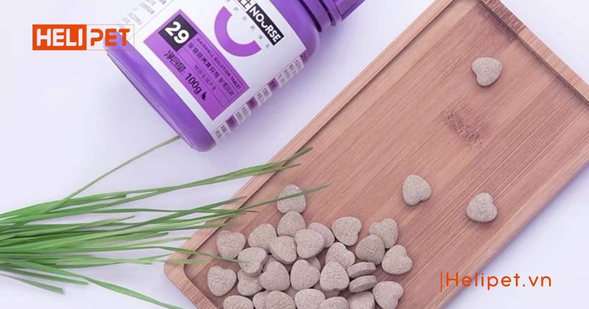 Viên tiêu búi lông cho mèo