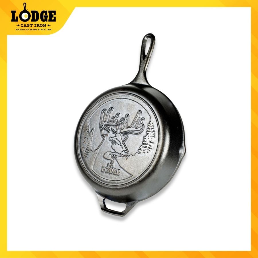 Chảo gang Lodge khắc đáy ấn tượng