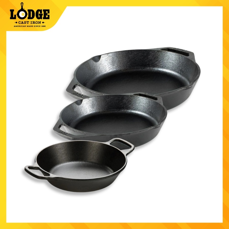 Chảo gang Lodge hai quai cao cấp