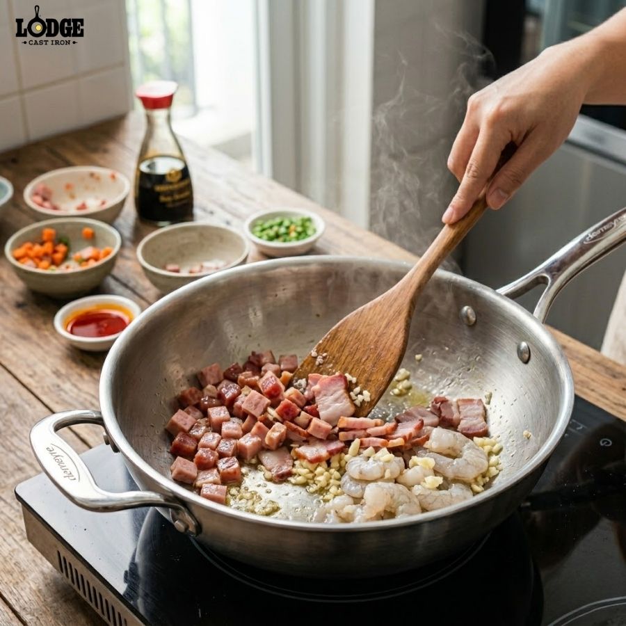Hướng dẫn cách xào nguyên liệu
