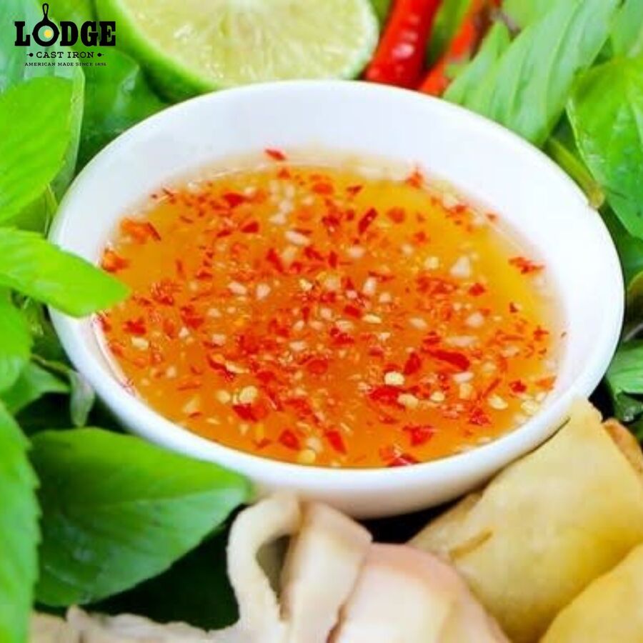 Pha nước chấm chả giò chay