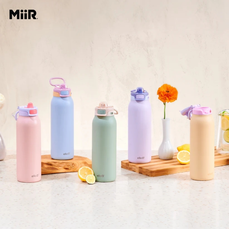 Bộ bình giữ nhiệt có ống hút Ello Pop & Fill 960ml