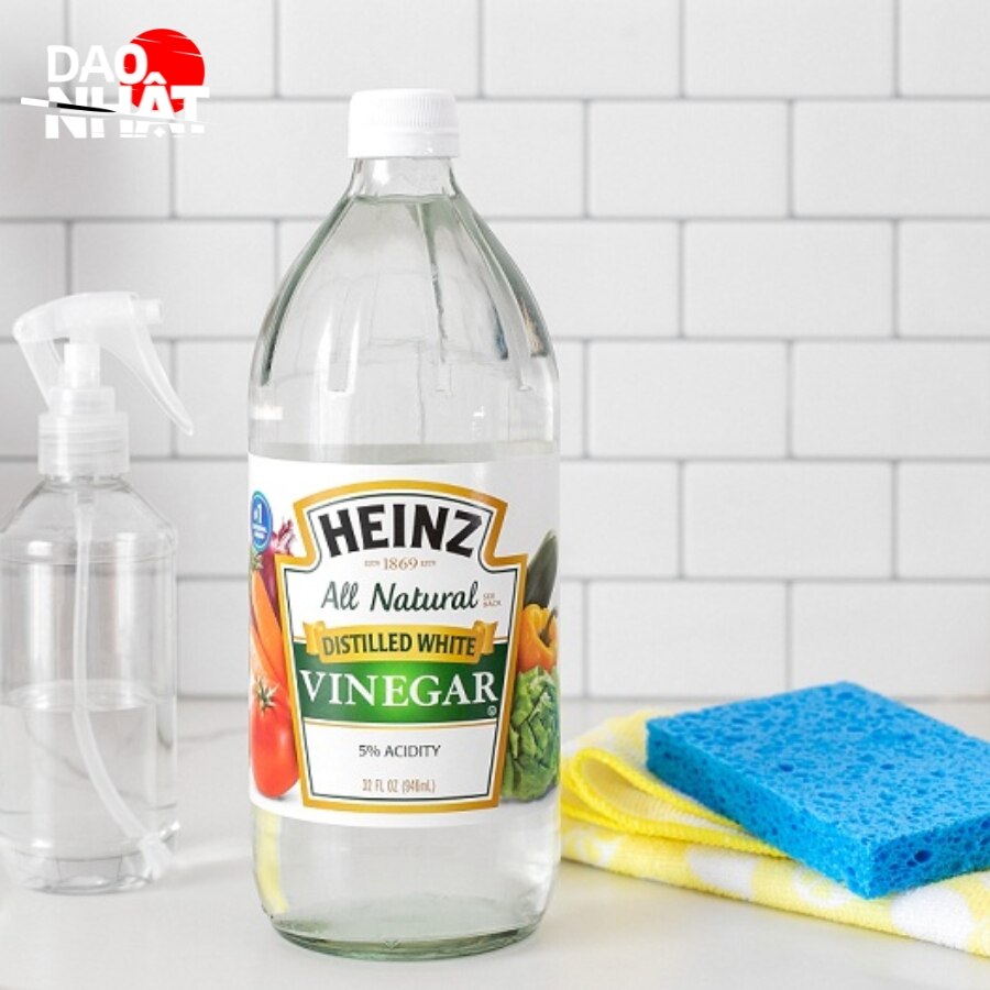 Dùng giấm trắng để khử rỉ sét cho dao