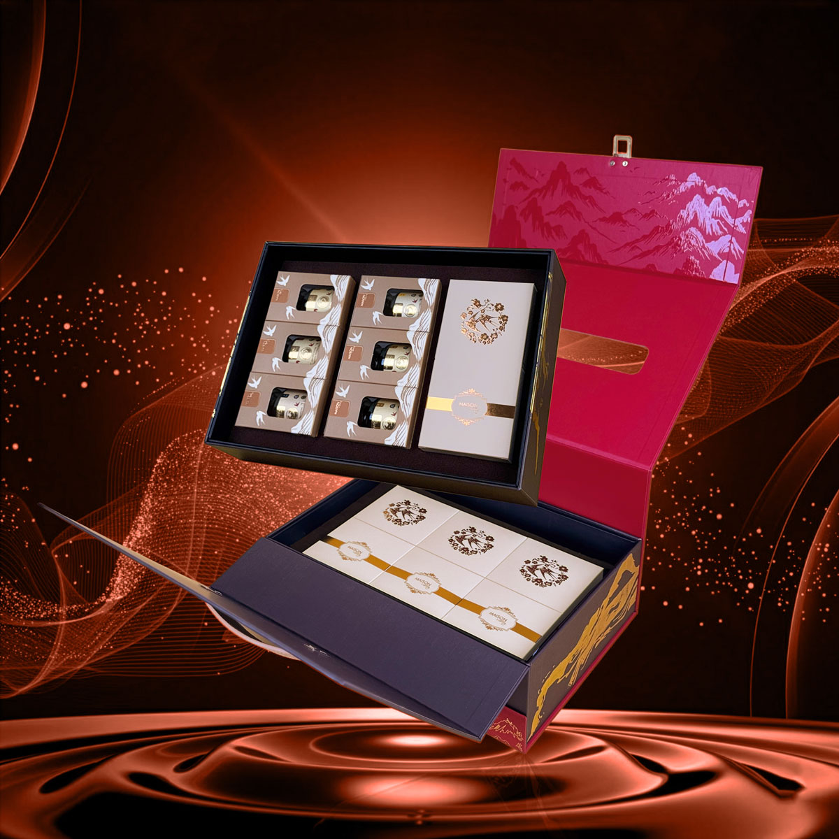 Hộp Quà Tết Maison LaCasTa 7 - Tuyệt Tác Quà Tết 2 Tầng Đẳng Cấp