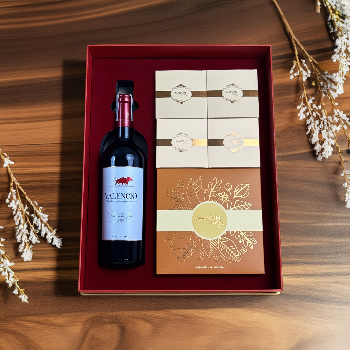 Hộp Quà Tết Maison Hạnh Phúc 2026 - 1 - Quà Tết Rượu Vang