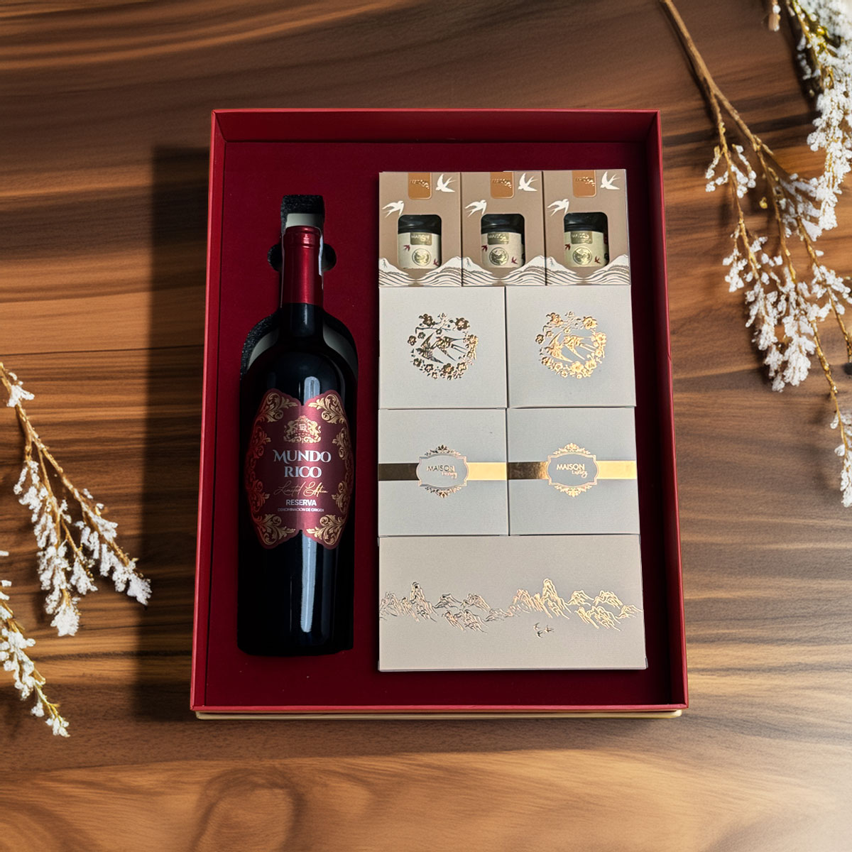Hộp Quà Tết Maison Hạnh Phúc 2026 - 4 - Quà Tết Rượu Vang